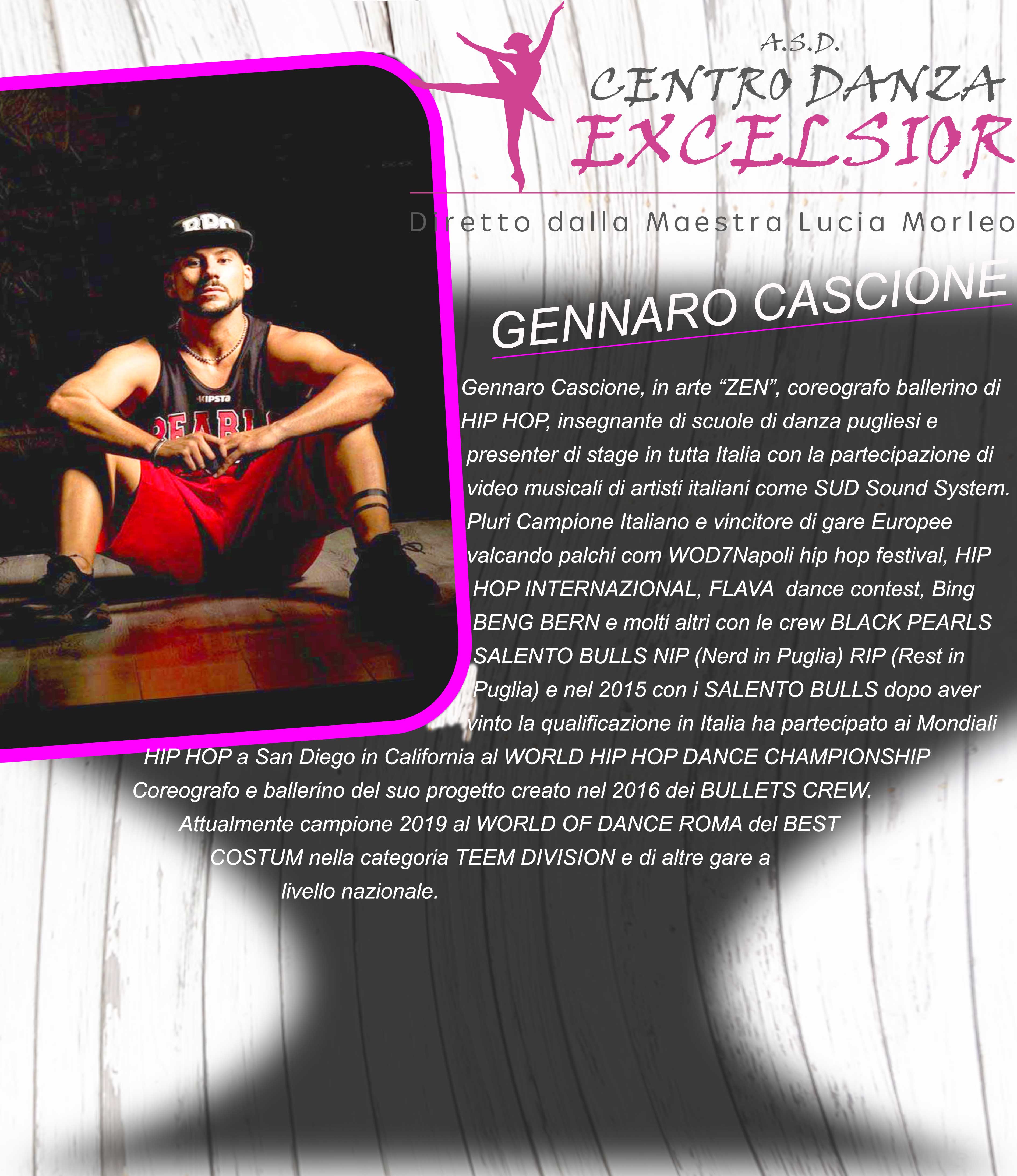 Maestro Gennaro Cascione. Hip Hop